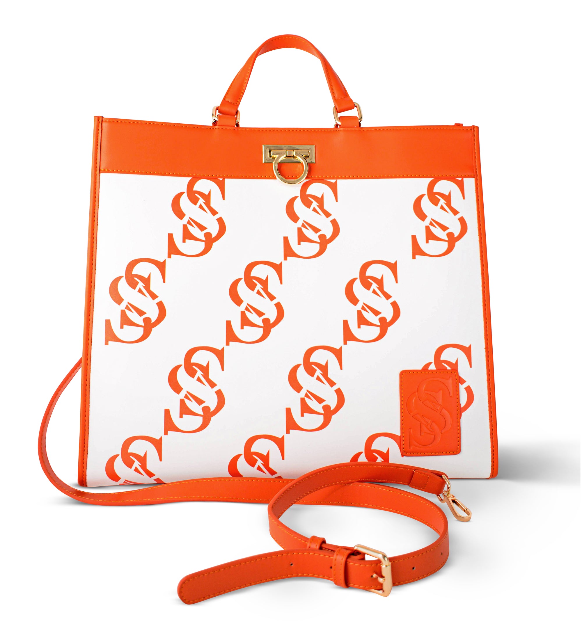 Signature Monogram Sekko Tote - Blood Orange